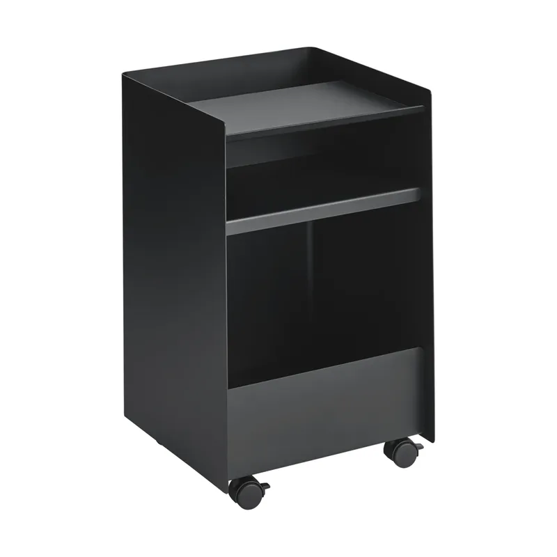 Folded Trolley Rollwagen offen Schwarz, 37,4x61,5x37,2 cm by Muuto – product photo