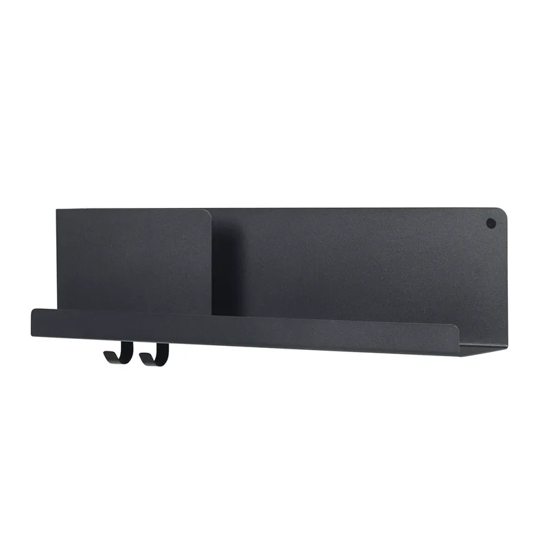 Folded Wandregal medium Schwarz von Muuto – Produktfoto