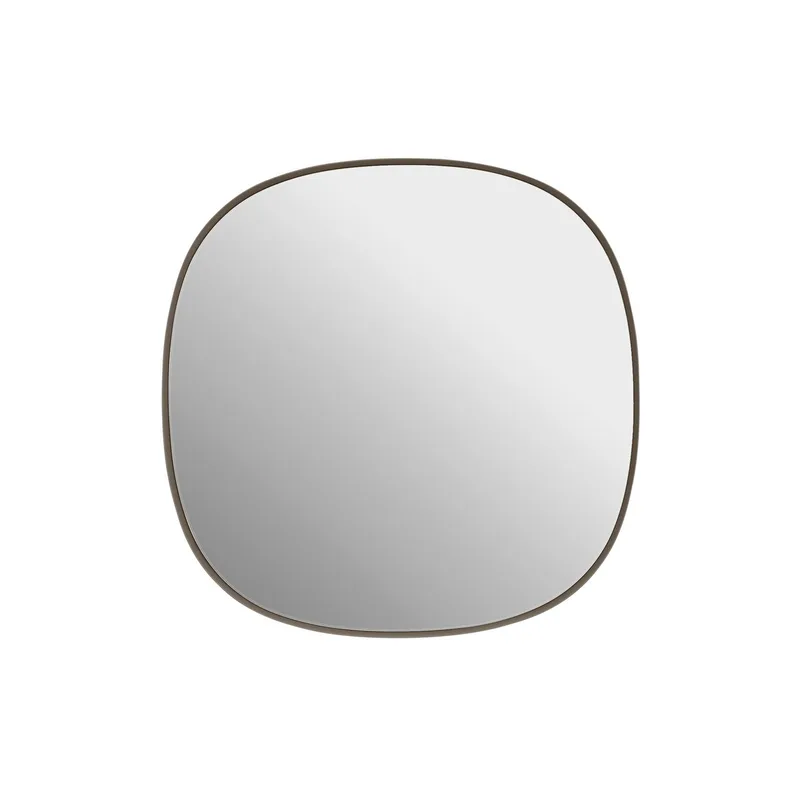 Framed Mirror wandspiegel beige 40 x 40 cm staal fra Muuto – produktbillede