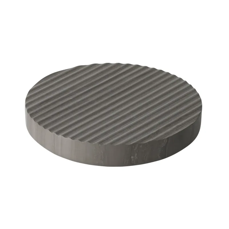 Groove Topfuntersetzer Marmor Grau klein von Muuto – Produktfoto