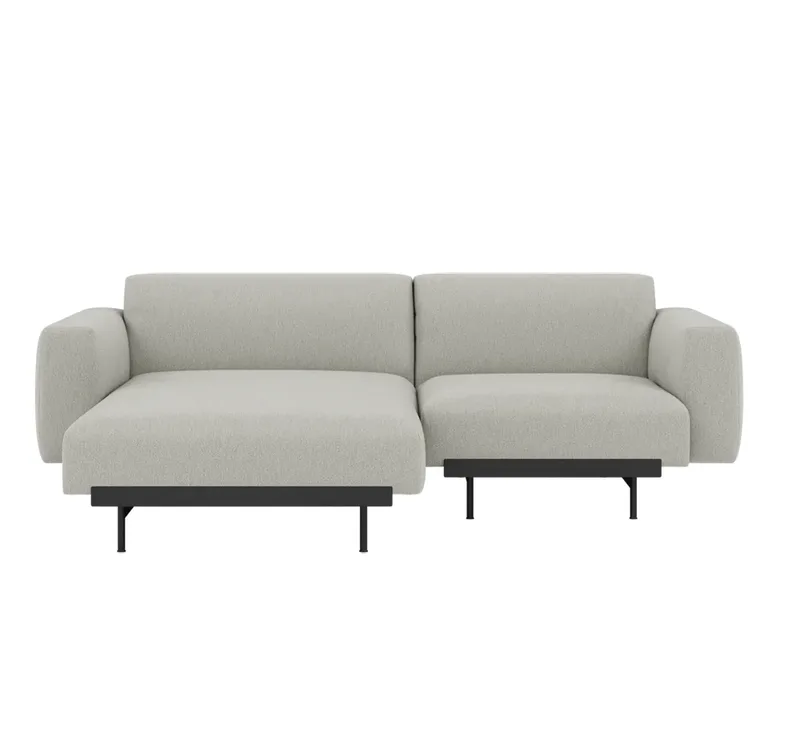In Situ 2-Sitzer-Modulsofa Config 5 - Clay12/Schwarz von Muuto – Produktfoto