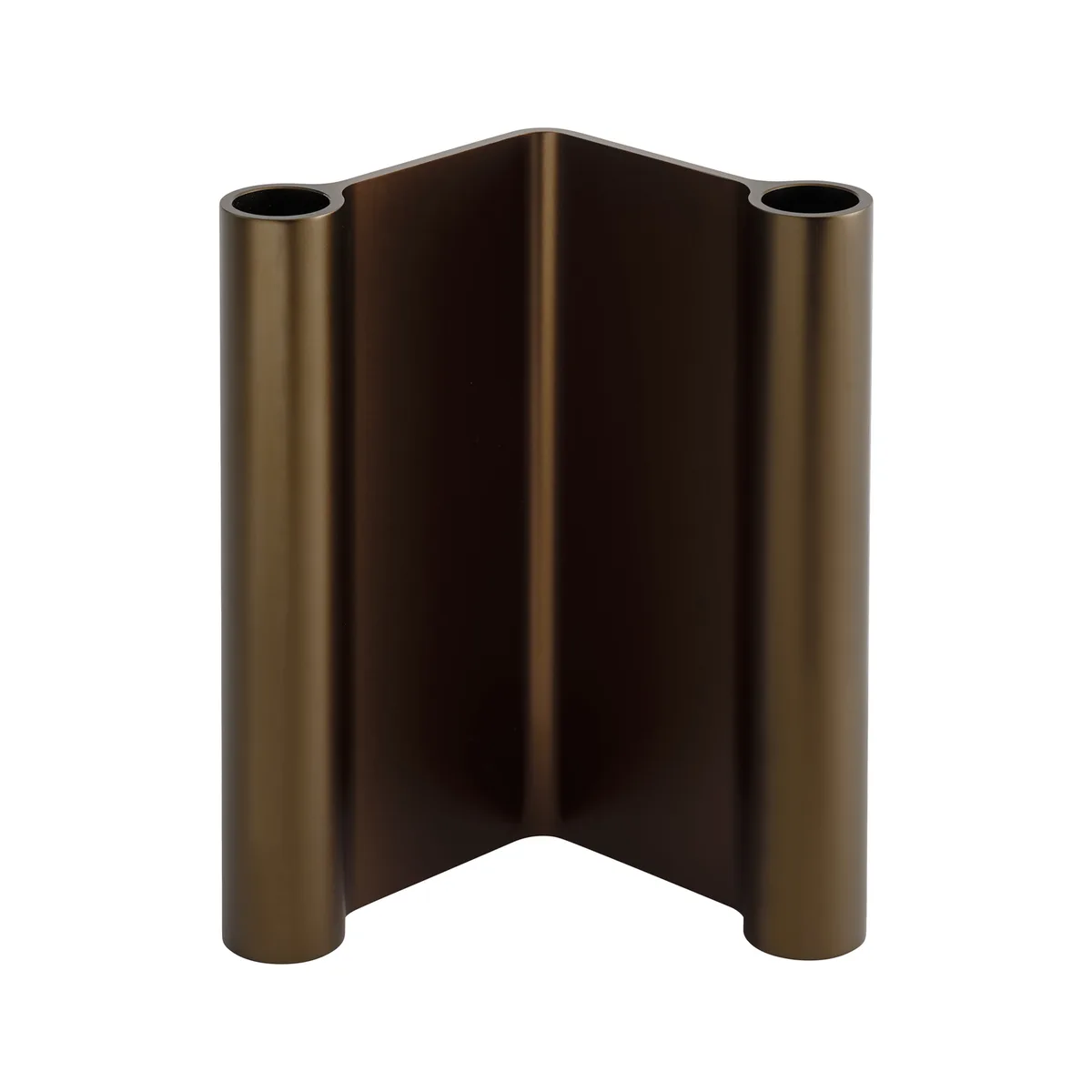 Kerzenleuchter Pair - Braun - eloxiertes Aluminium - Designer Lars Tornoe de Muuto – photo du produit
