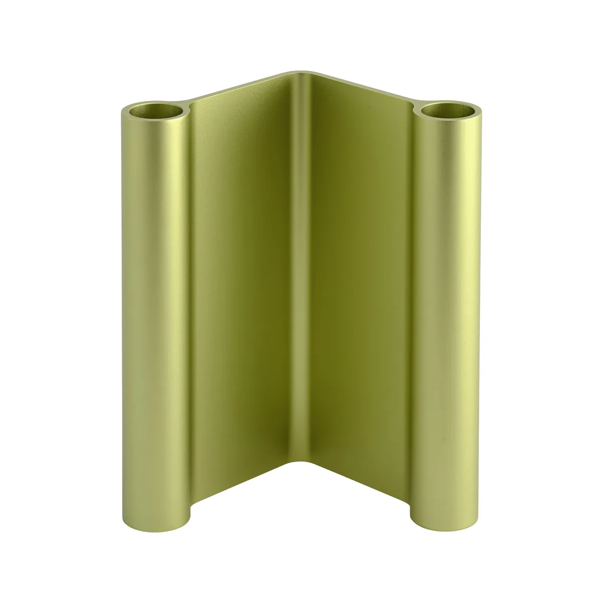 Kerzenleuchter Pair - Grün - eloxiertes Aluminium - Designer Lars Tornoe de Muuto – photo du produit