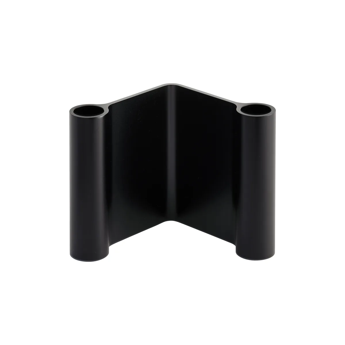 Kerzenleuchter Pair - Schwarz - eloxiertes Aluminium - Designer Lars Tornoe von Muuto – Produktfoto
