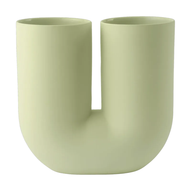 Kink Vase 26 cm Light green van Muuto – productfoto