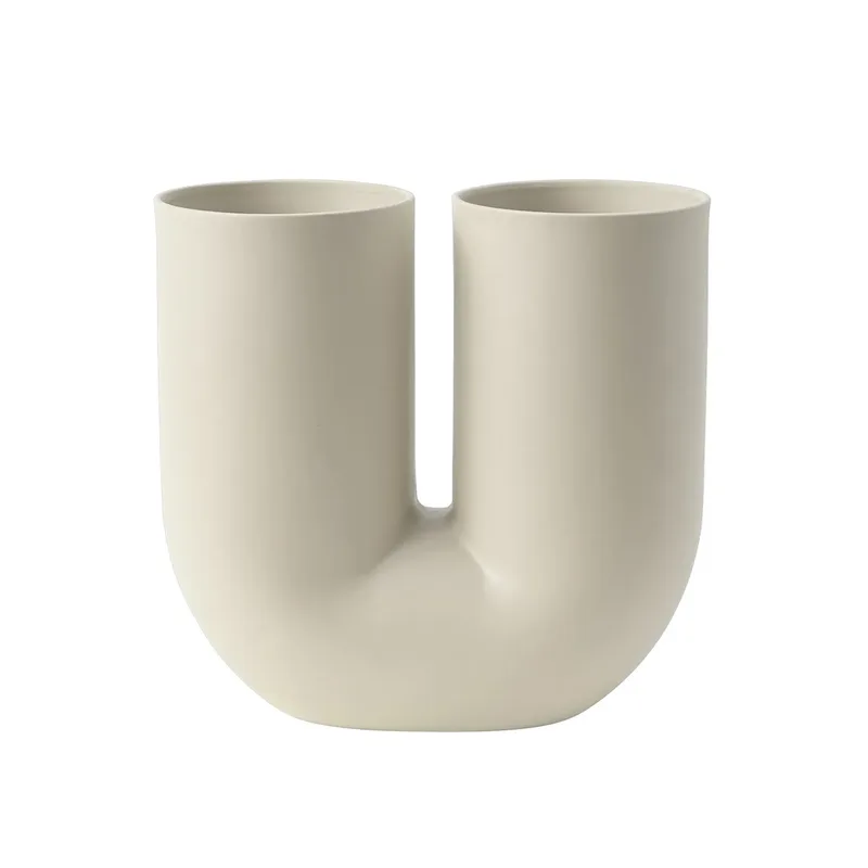 Kink Vase 26 cm Sand van Muuto – productfoto