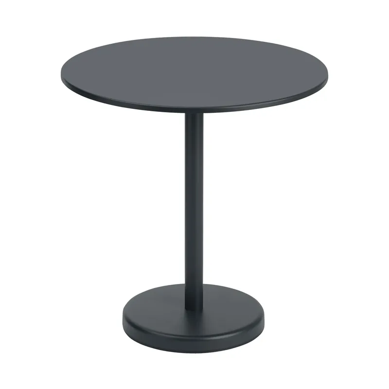 Linear Stahltisch Ø70cm Black de Muuto – photo du produit