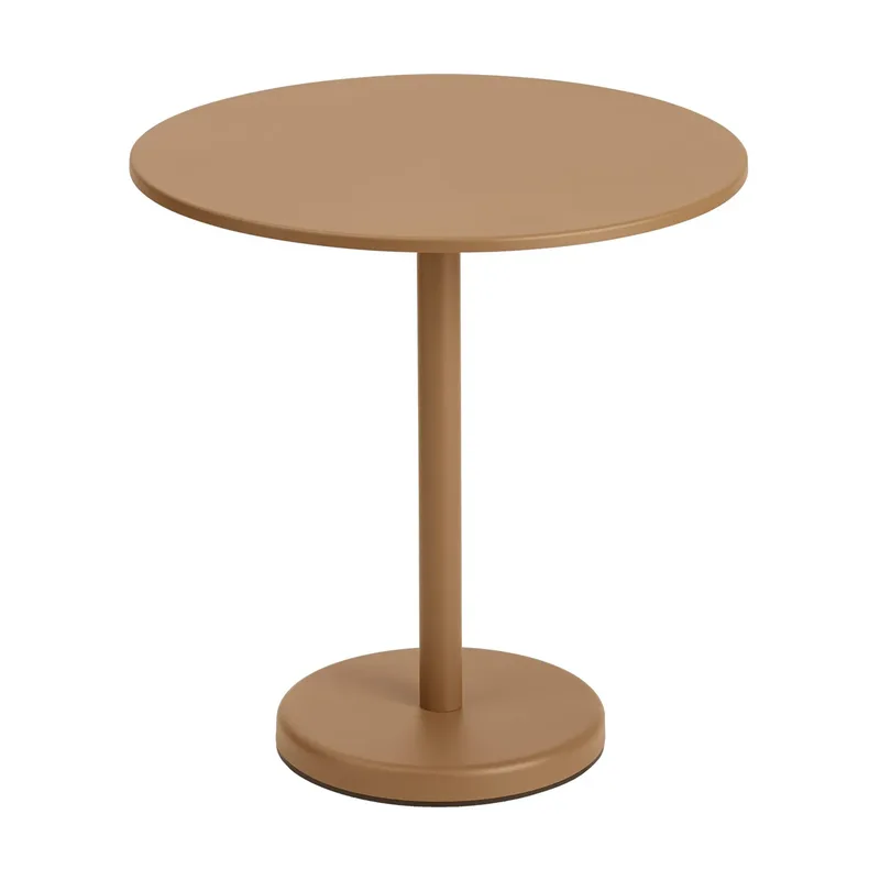 Linear Stahltisch Ø70cm Burnt orange by Muuto – product photo