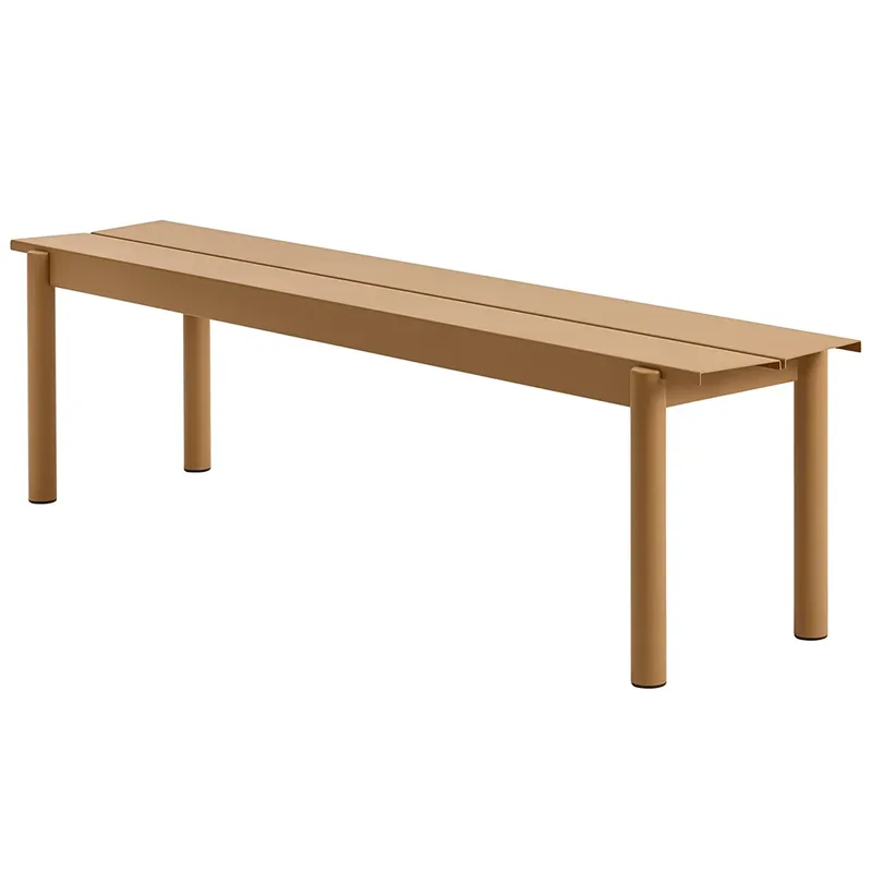 Linear Steel Bank 170x34 cm Burnt Orange by Muuto – product photo