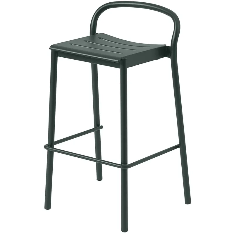 Linear Steel Barhocker Dark Green by Muuto – product photo