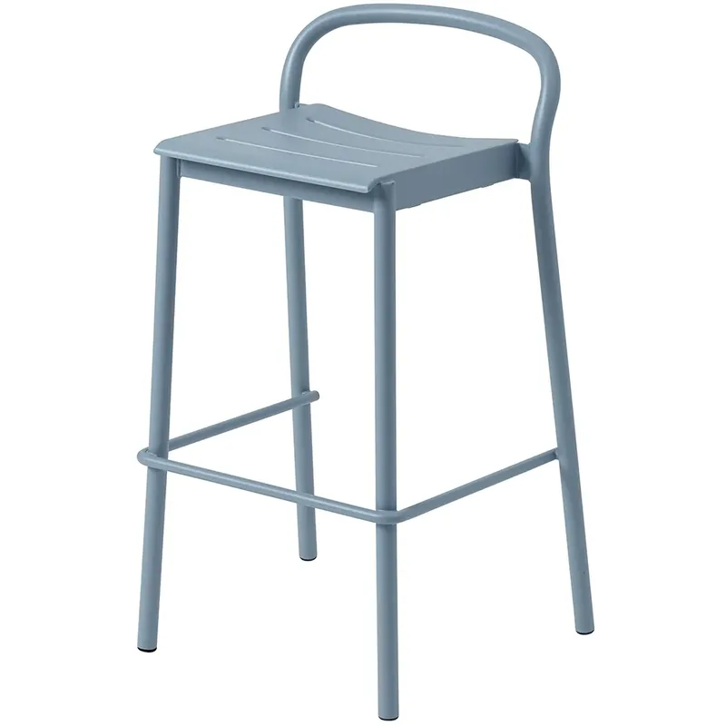 Linear Steel Barhocker Pale Blue by Muuto – product photo