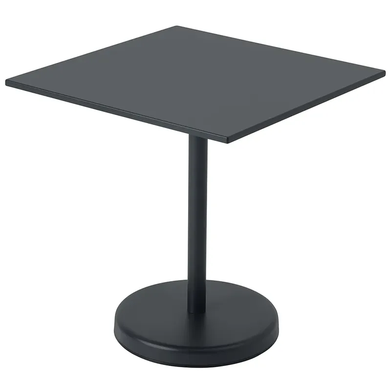 Linear Steel Bistrotisch 70x70 cm Anthracite Black by Muuto – product photo