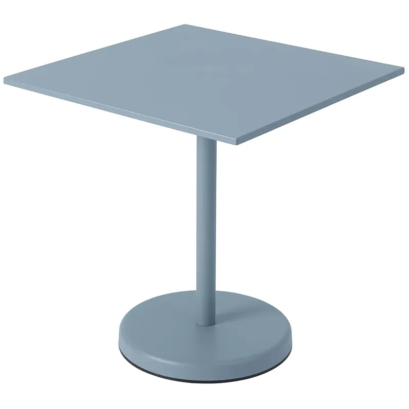 Linear Steel Bistrotisch 70x70 cm Pale Blue von Muuto – Produktfoto