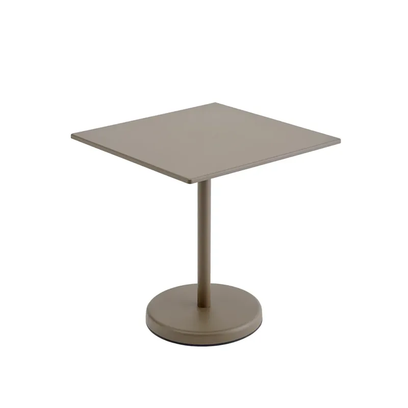Linear Steel Bistrotisch 70x70 cm Taupe von Muuto – Produktfoto