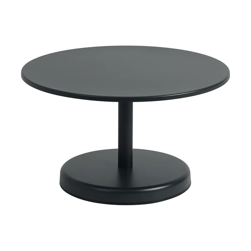 Linear Steel Couchtisch Anthracite black, Ø70x40 cm by Muuto – product photo