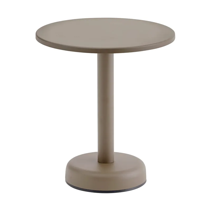 Linear Steel Couchtisch Taupe, Ø42x47 cm by Muuto – product photo