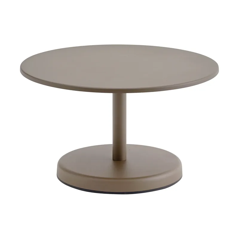 Linear Steel Couchtisch Taupe, Ø70x40 cm by Muuto – product photo