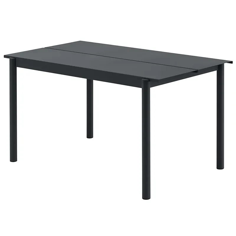 Linear Steel Esstisch 140X75 cm Anthracite Black von Muuto – Produktfoto