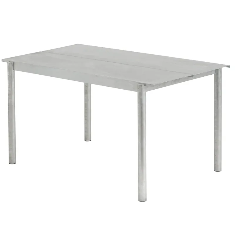 Linear Steel Esstisch 140X75 cm Warm Galvanized Steel van Muuto – productfoto