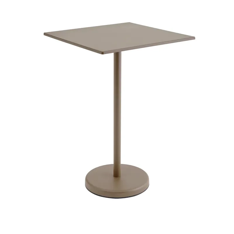 Linear Steel Stehtisch 70x70 cm Taupe von Muuto – Produktfoto
