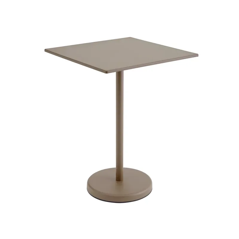 Linear Steel Stehtisch 70x70 h: 95 cm Taupe von Muuto – Produktfoto