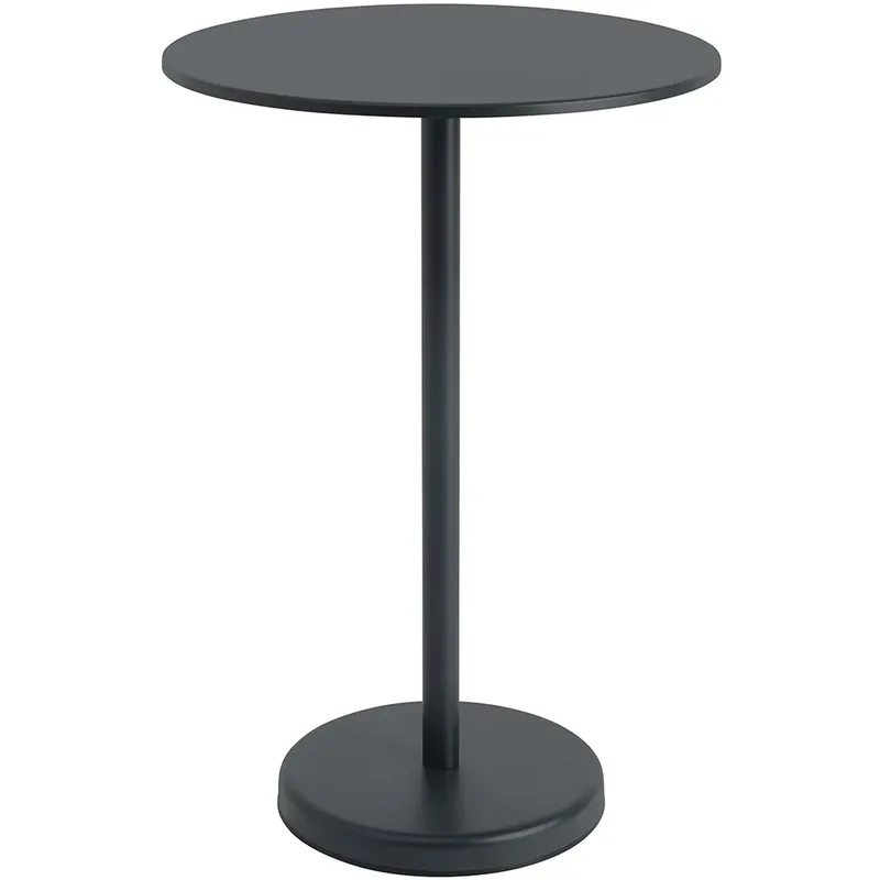 Linear Steel Stehtisch Ø70 cm Anthracite Black von Muuto – Produktfoto