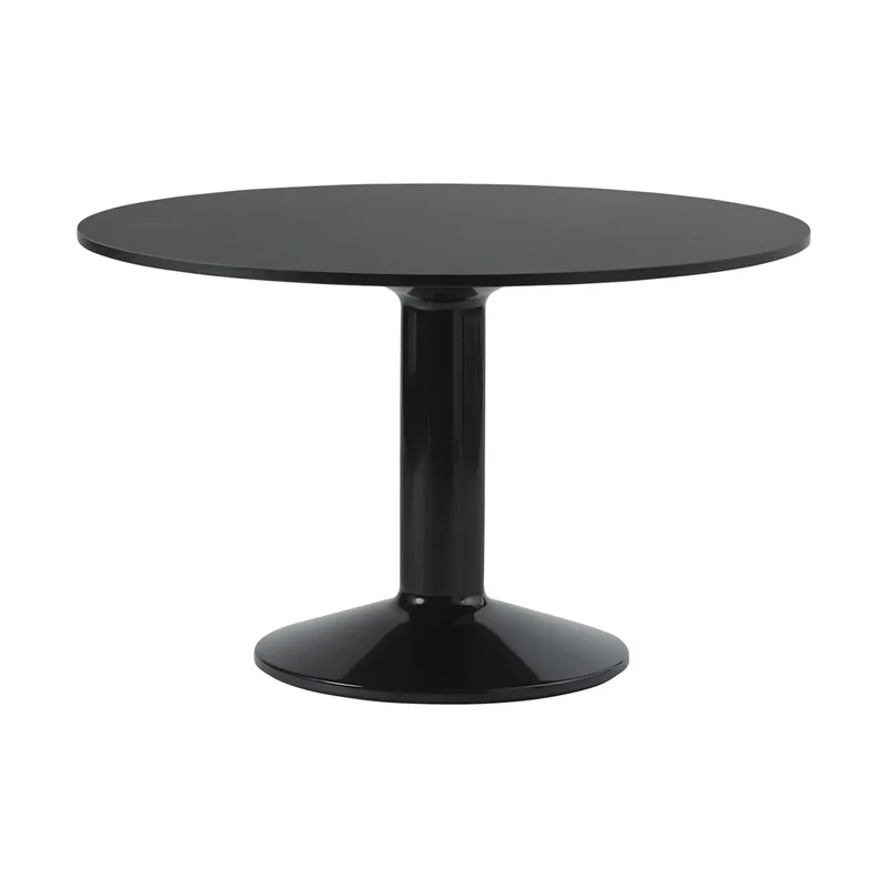 Midst Säulentisch Black linoleum-black, Ø120 cm fra Muuto – produktbillede