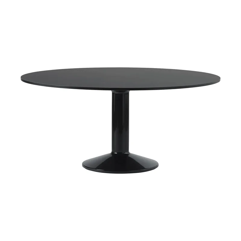Midst Säulentisch Black linoleum-black, Ø160 cm by Muuto – product photo
