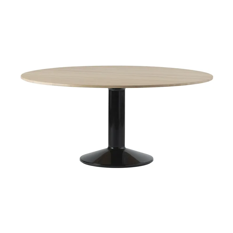 Midst Säulentisch Oiled oak-black, Ø160 cm van Muuto – productfoto
