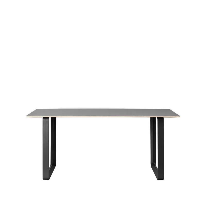 Muuto 70/70 Esstisch 170 x 85cm Black linoleum-Plywood-Black by Muuto – product photo