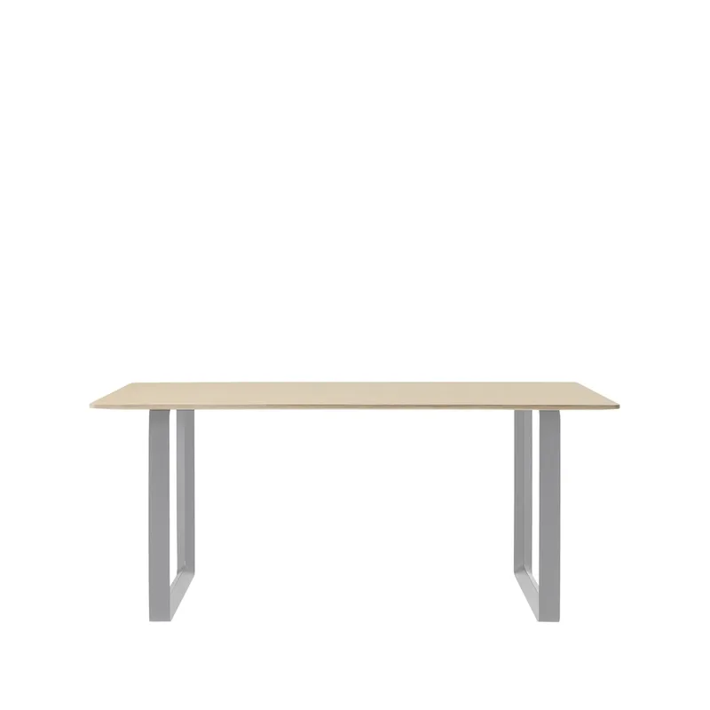 Muuto 70/70 Esstisch 170 x 85cm Oak veneer-Plywood-Grey by Muuto – product photo