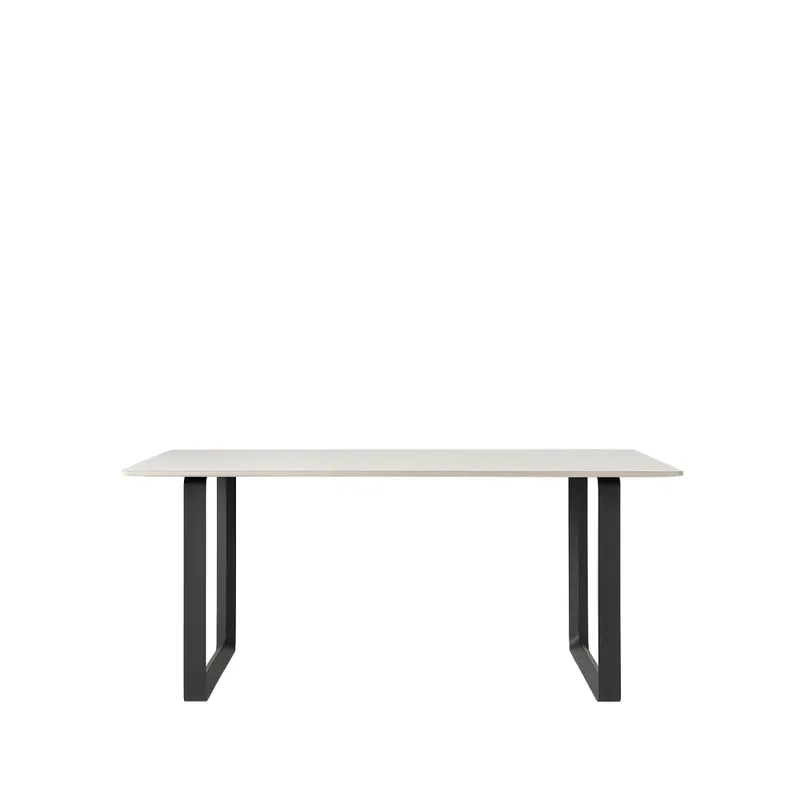 Muuto 70/70 Esstisch 170 x 85cm White laminate-Plywood-Black by Muuto – product photo