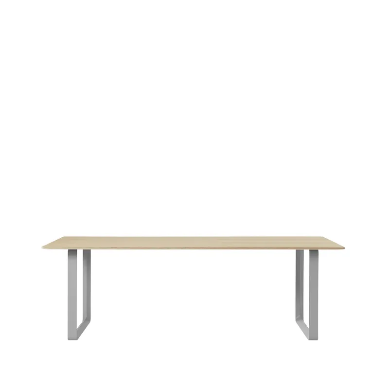 Muuto 70/70 Esstisch 225 x 90cm Oak veneer-Plywood-Grey by Muuto – product photo