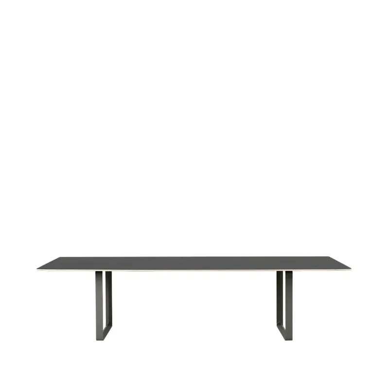 Muuto 70/70 Esstisch 295 x 108cm Black linoleum-Plywood-Black från Muuto – produktbild