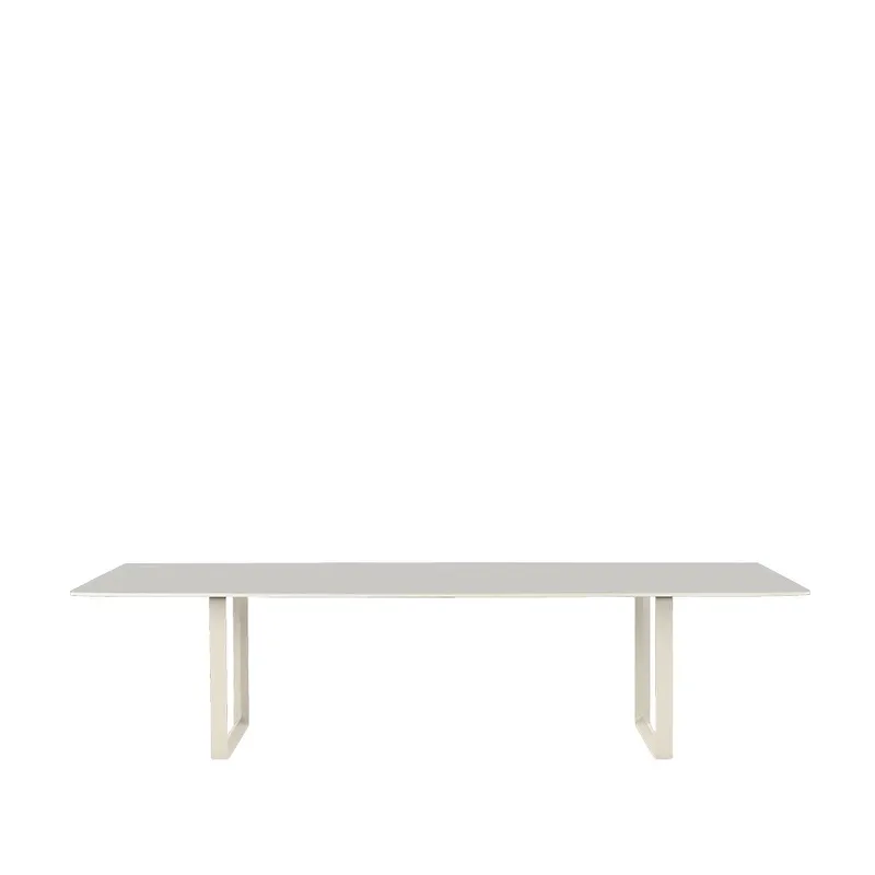 Muuto 70/70 Esstisch 295 x 108cm Grey linoleum-Plywood-Sand från Muuto – produktbild