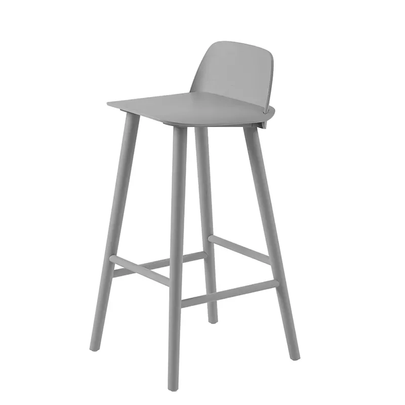 Nerd barhocker 75 cm - Grey von Muuto – Produktfoto