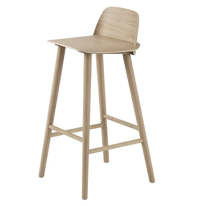 Nerd barhocker 75 cm - Oak von Muuto – Produktfoto
