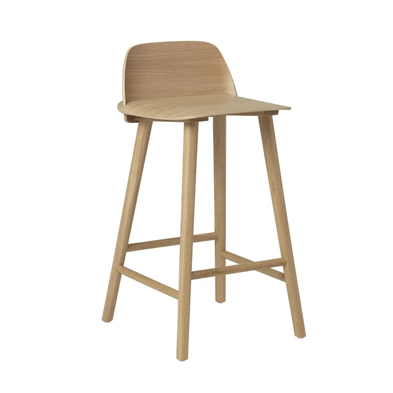 Nerd Barstuhl 65cm Eiche by Muuto – product photo