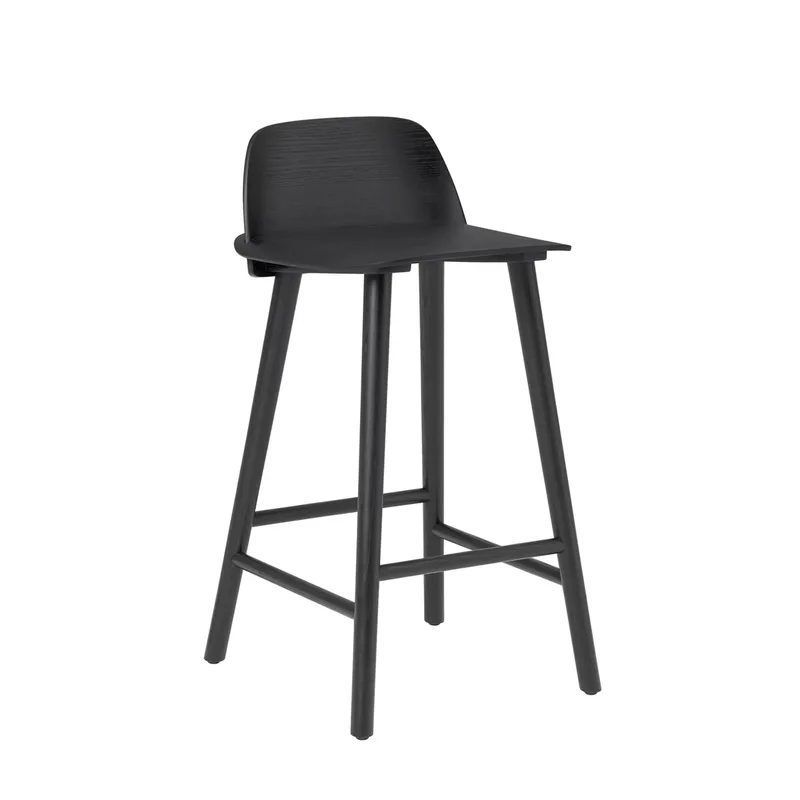 Nerd Barstuhl 65cm Schwarz de Muuto – photo du produit