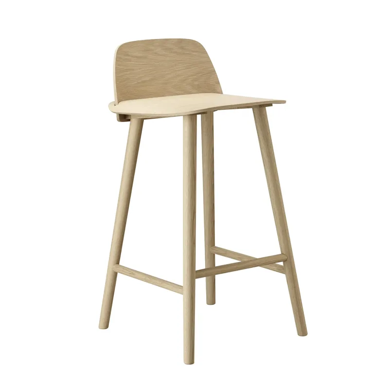Nerd Barstuhl 75cm Eiche by Muuto – product photo