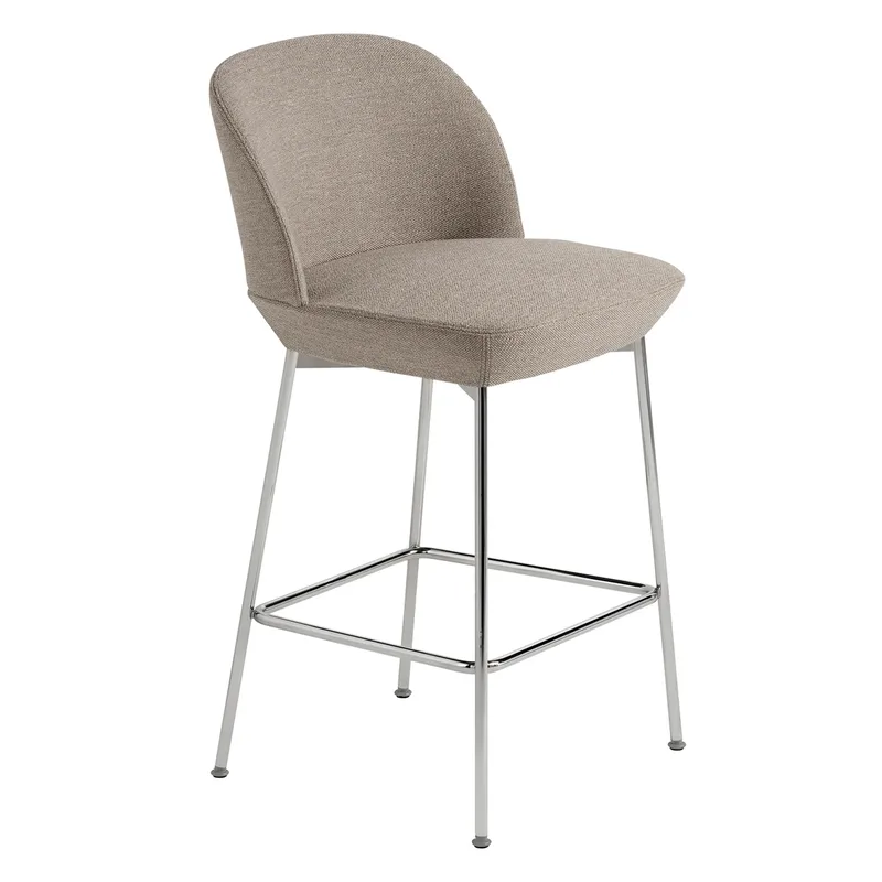 Oslo Counter Barhocker verchromte Beine Ocean 32 von Muuto – Produktfoto