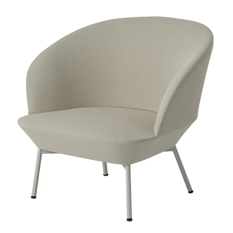 Oslo Lounge Chair Tube Base - Vidar 146 Grey von Muuto – Produktfoto