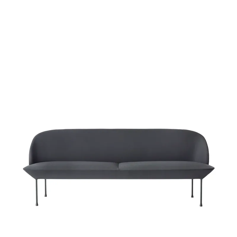 Oslo Sofa 3-Sitzer Steelcut 180-Dark grey van Muuto – productfoto