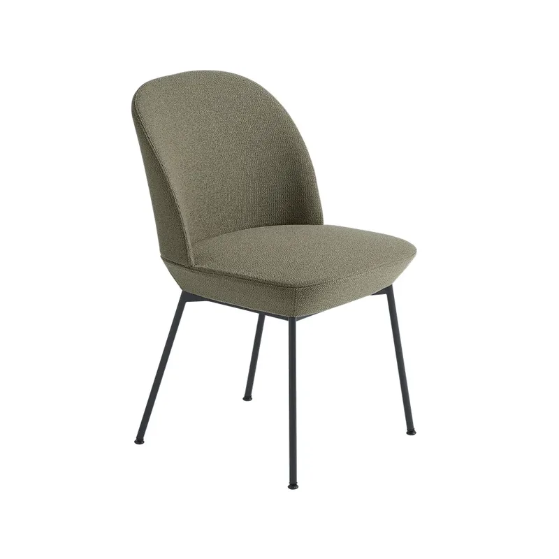 Oslo Stuhl Stoffsitz Ocean 21-Anthracite black von Muuto – Produktfoto
