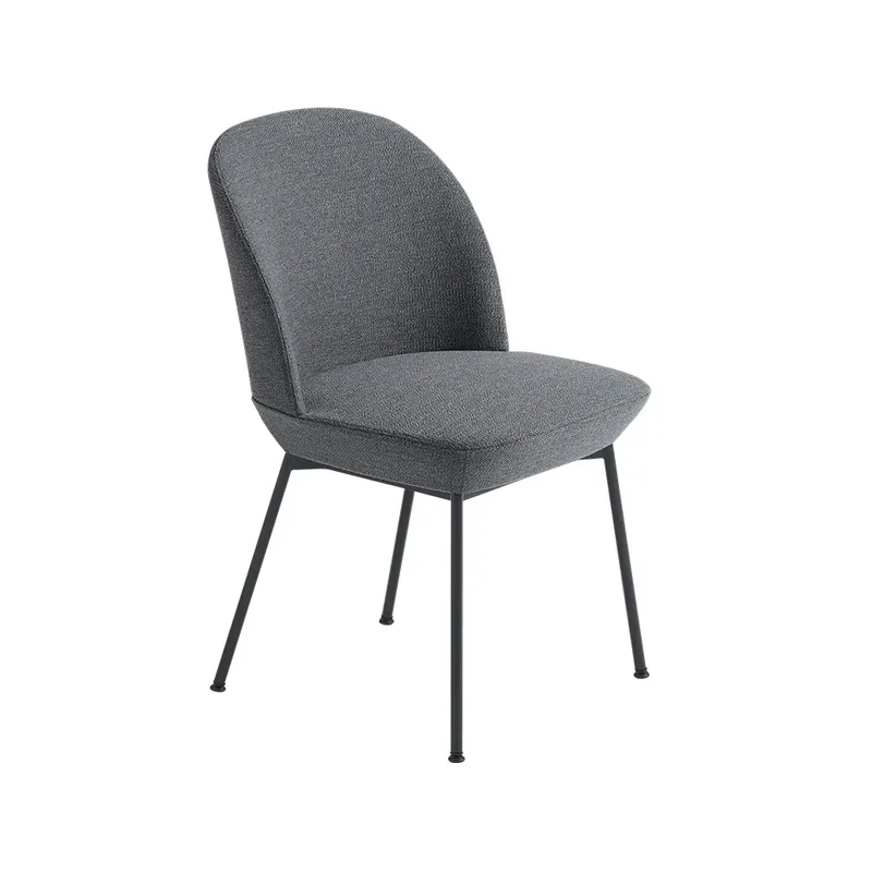 Oslo Stuhl Stoffsitz Ocean 80-Anthracite black van Muuto – productfoto