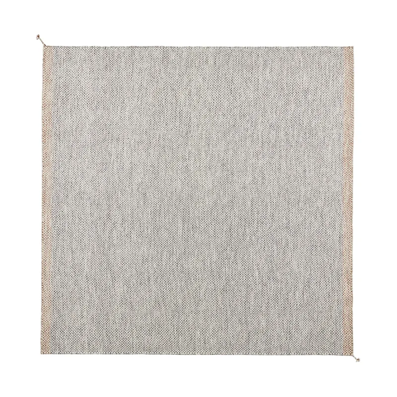 Ply Wollteppich 240x240 cm Black-white fra Muuto – produktbillede