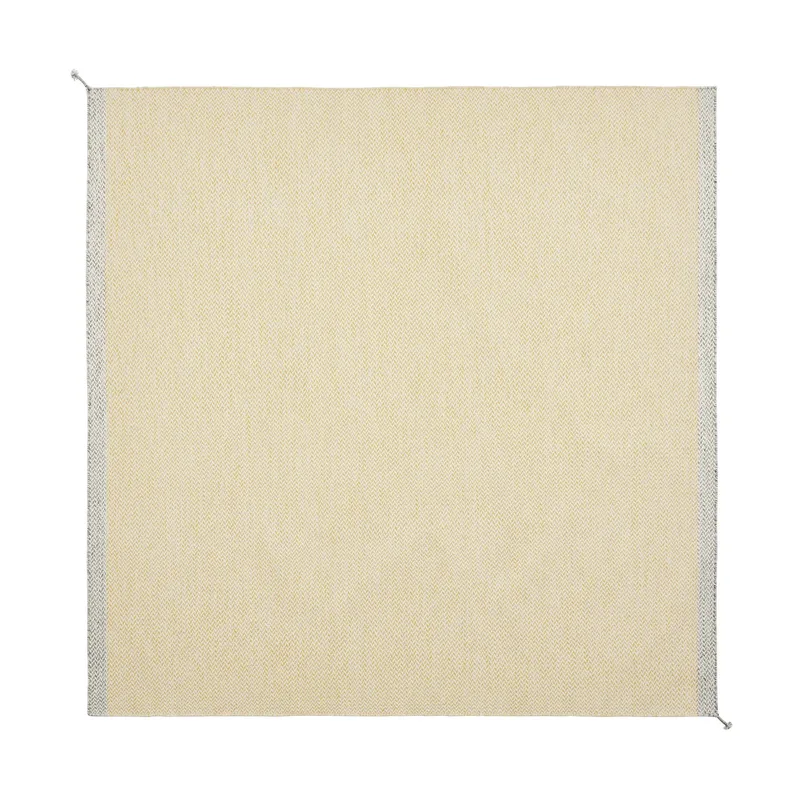 Ply Wollteppich 240x240 cm Yellow fra Muuto – produktbillede