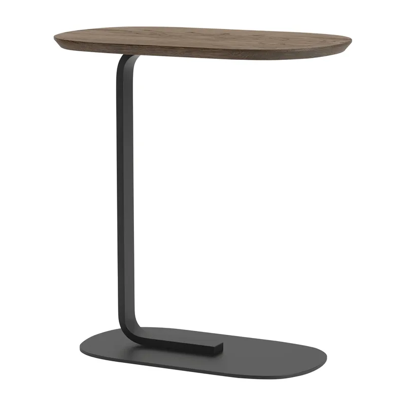 Relate Beistelltisch 60,5 cm Eiche geraucht-schwarz från Muuto – produktbild