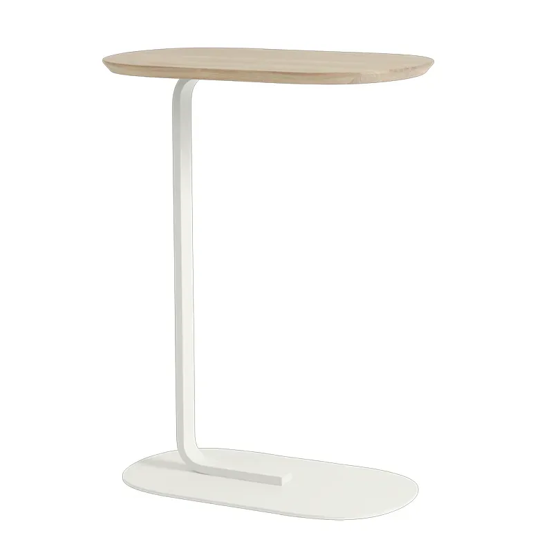 Relate Beistelltisch 73,5 cm - Oak Laminate/Off-White von Muuto – Produktfoto