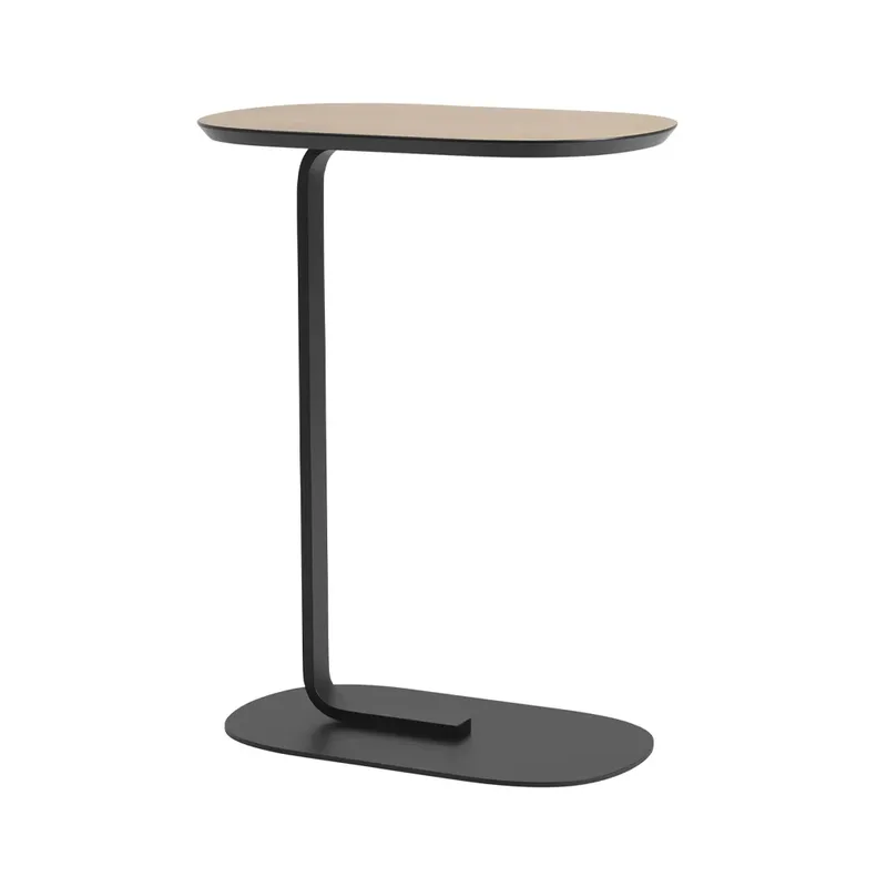 Relate Beistelltisch H: 73,5cm Oak veneer-Black från Muuto – produktbild